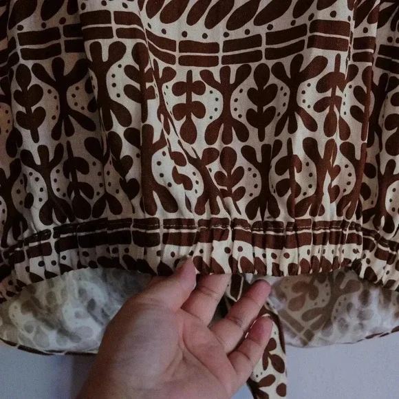 Zara Short Sleeves Button Up Tie Waist Crop Top Sz. XXL - Picture 3 of 6